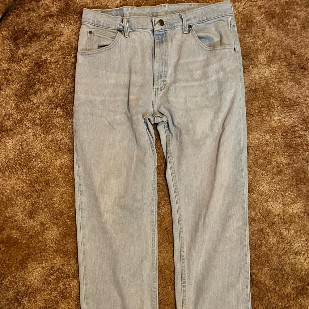 Wrangler Men's Light Blue Straight Jeans